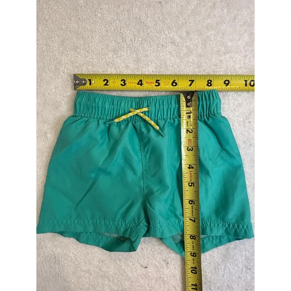 Old Navy Boys Teal Green Swim Trunks Mesh Lined Board Shorts 12-18‎ Months